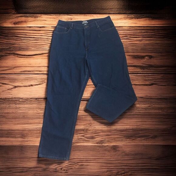 Lands' End Women's Plus Size Recover High Rise Wide Leg Blue Jeans Size 20 - Picture 3 of 7